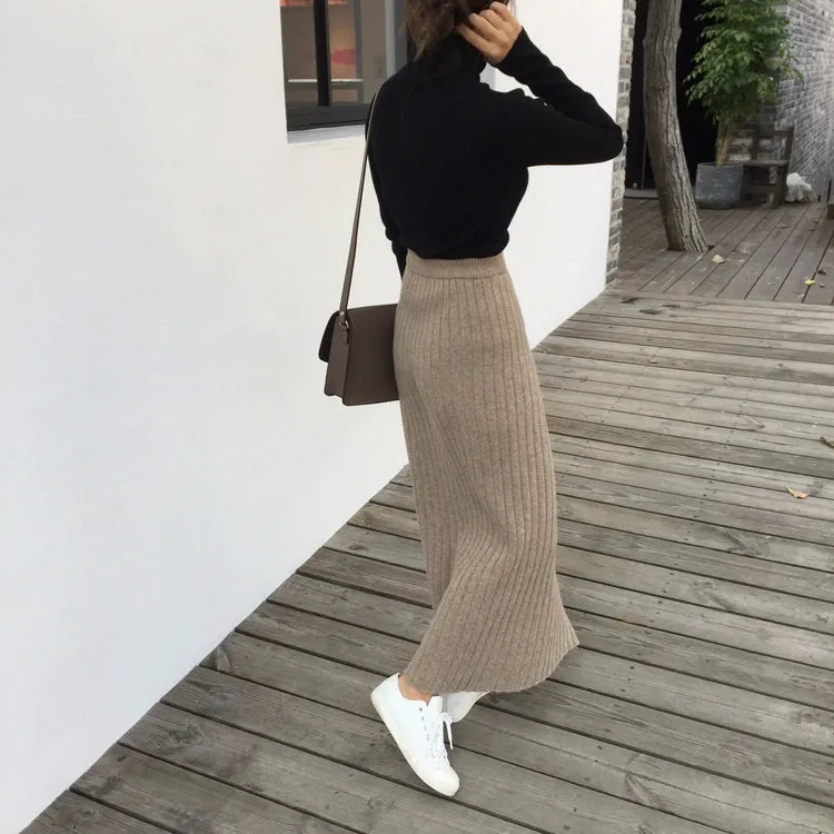 Aara Knit Long Skirt