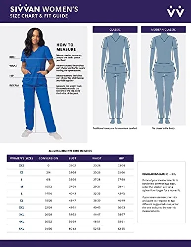 Blush Scrubs for Ladies - Long Sleeve Comfort Underscrub Tee - SIVVAN Womens Fall Fashion