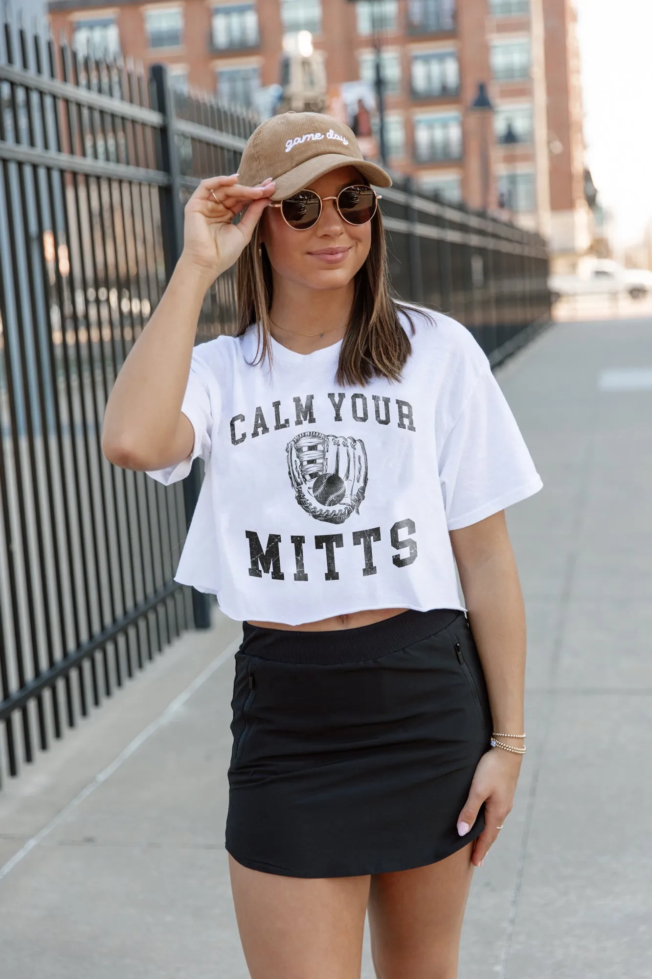 CALM YOUR MITTS CLASSIC CROP TEE