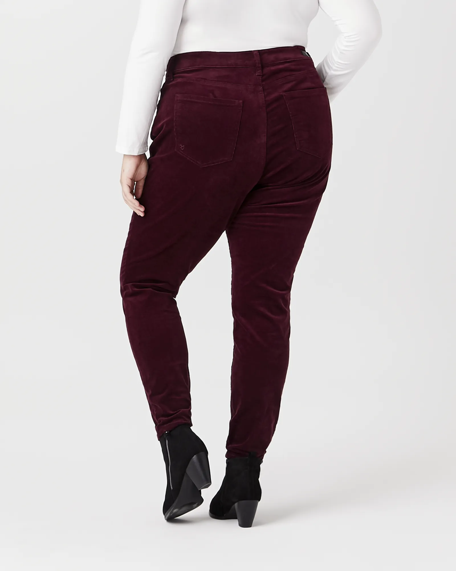 Claire Corduroy Pants | Burgundy