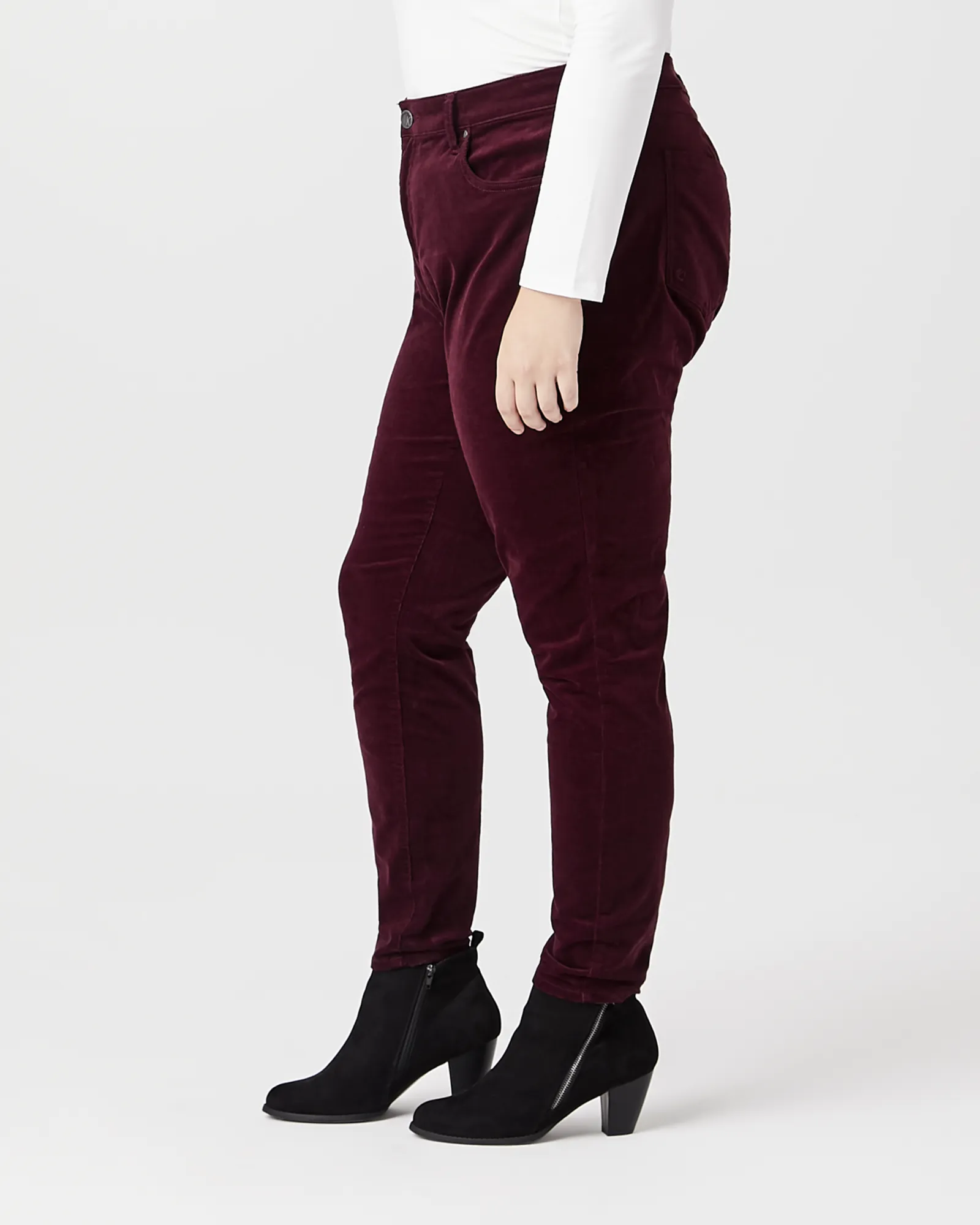 Claire Corduroy Pants | Burgundy