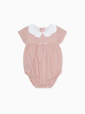 Dusty Pink Lina Baby Girl Romper