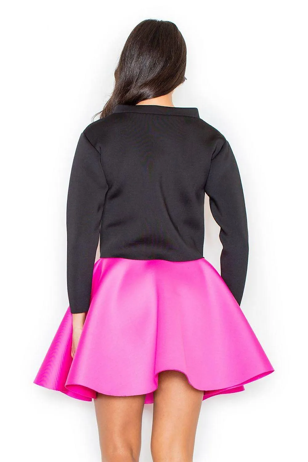 Elegant Laser-Cut A-Line Mini Skirt - Classic Charm