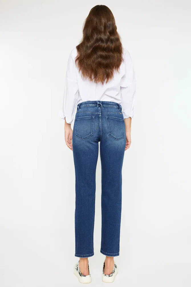 Kancan - Dolores Mid Rise Slim Straight Jean