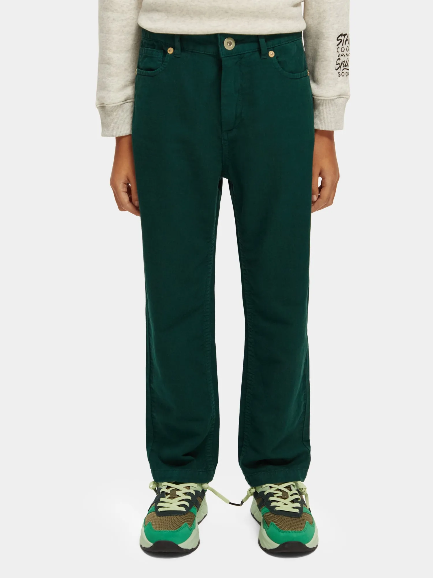 Kids - Loose-fit linen blend pants