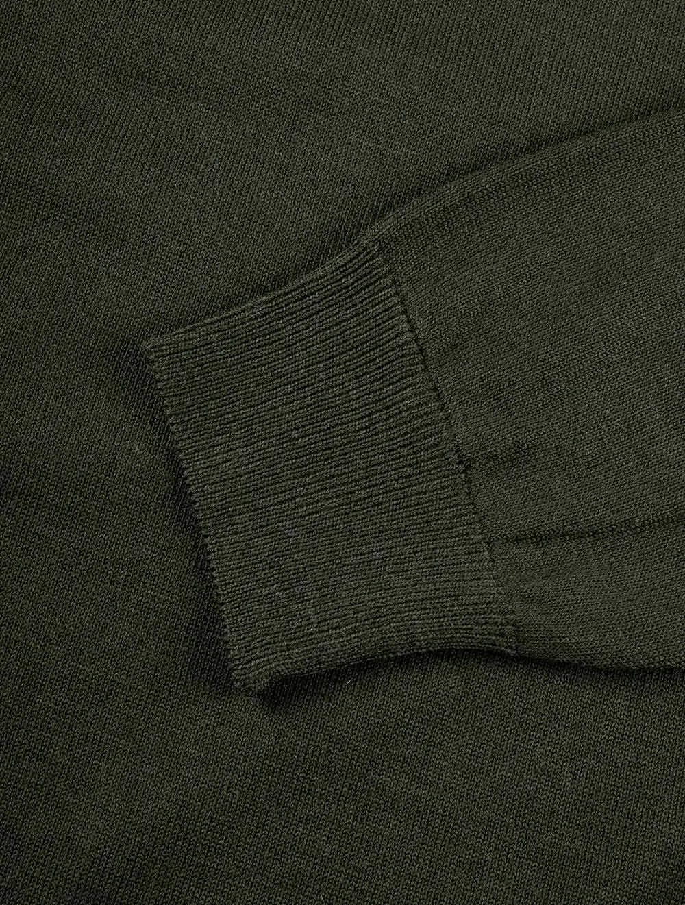 Knitted Round-neck Knitwear Olive