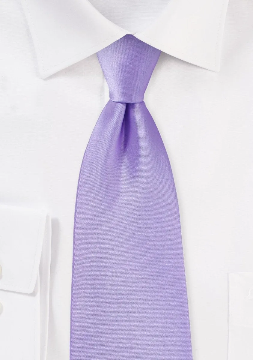 Lavender Solid Necktie