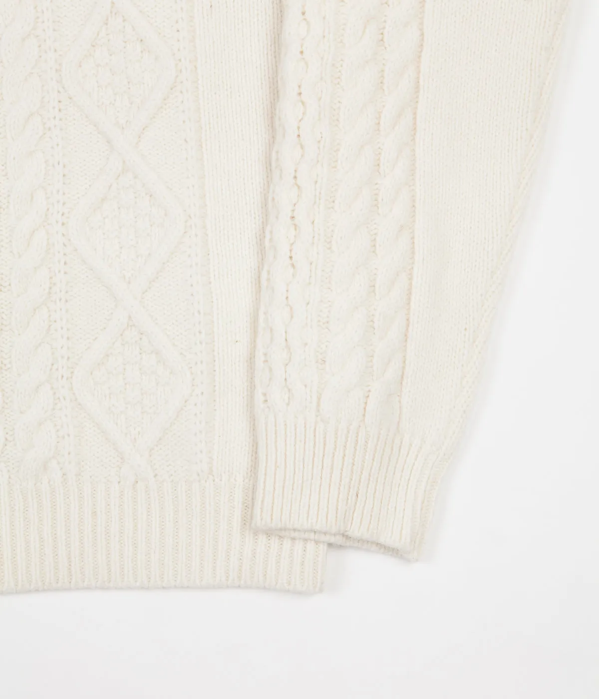 Norse Projects Arild Cable Knit Jumper - Ecru