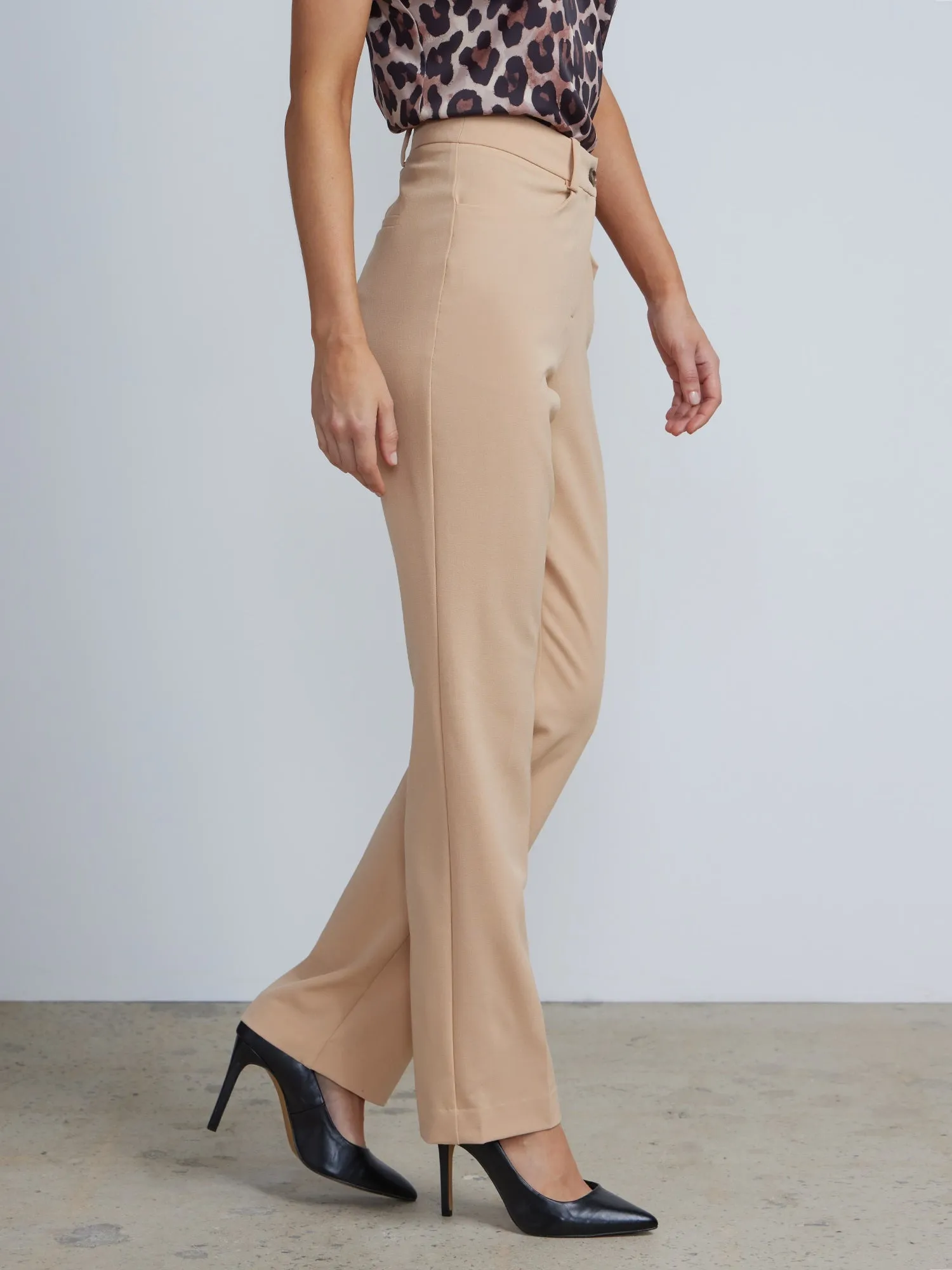 Petite Tailored Straight Leg Pants