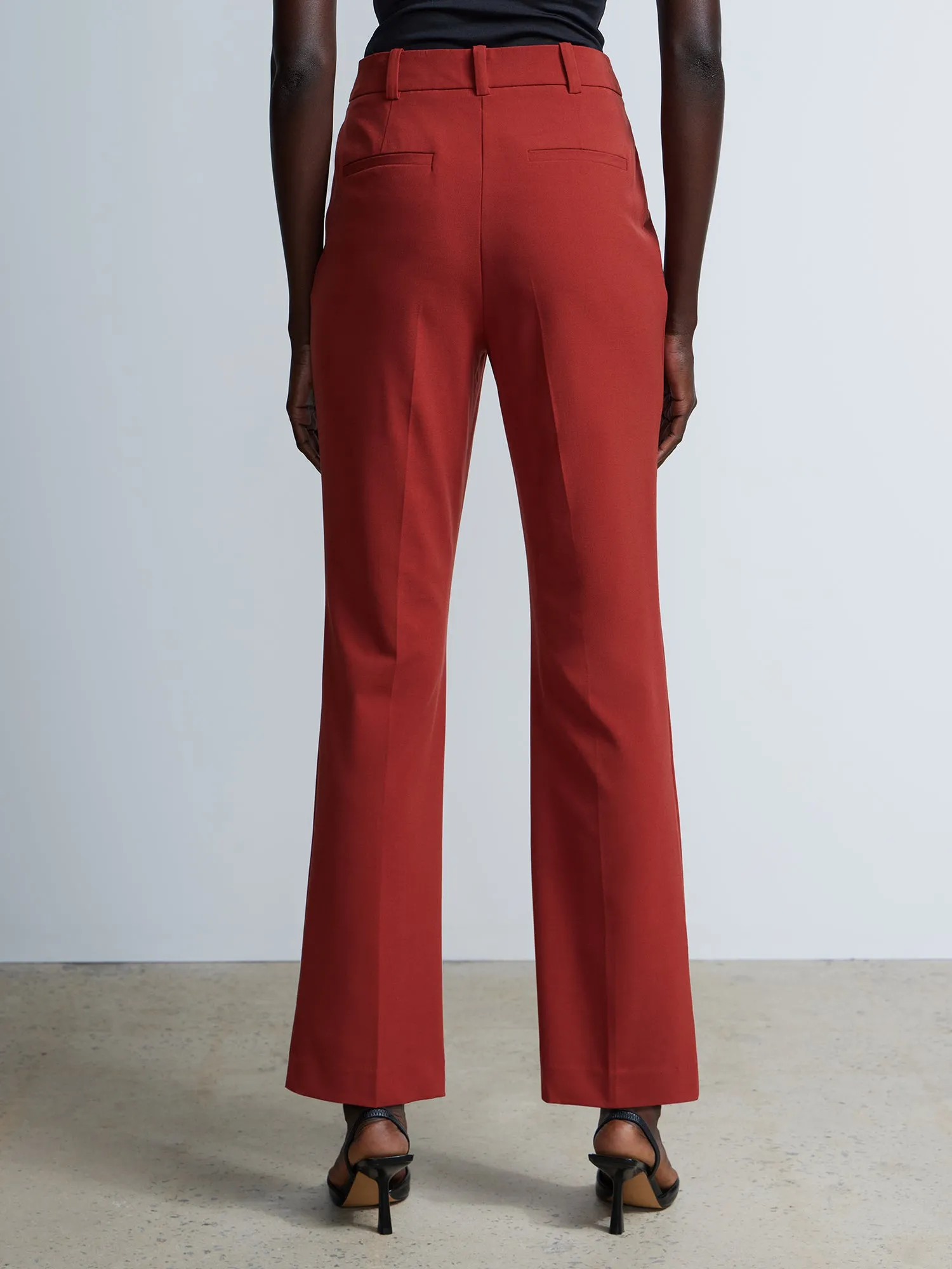 Petite Tailored Straight Leg Pants