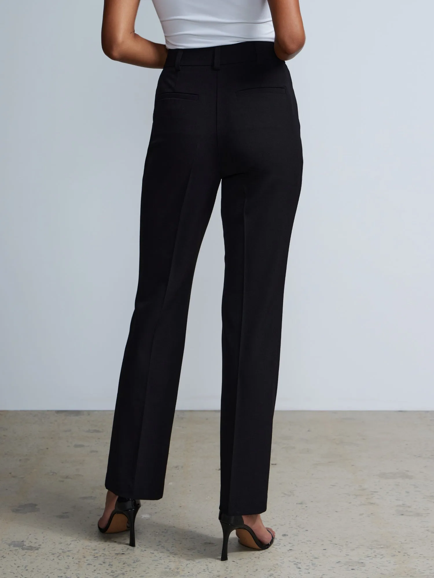 Petite Tailored Straight Leg Pants