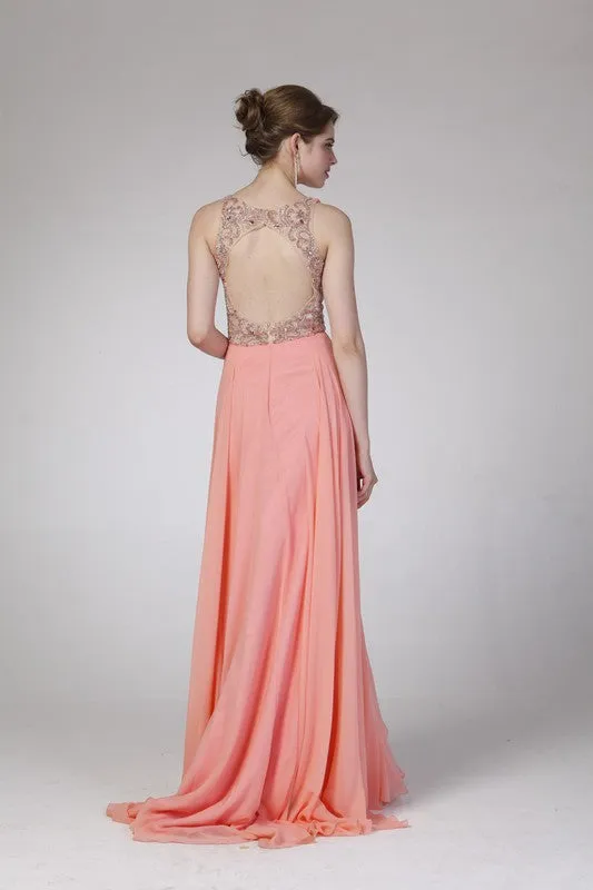 Pink Long Evening Dress