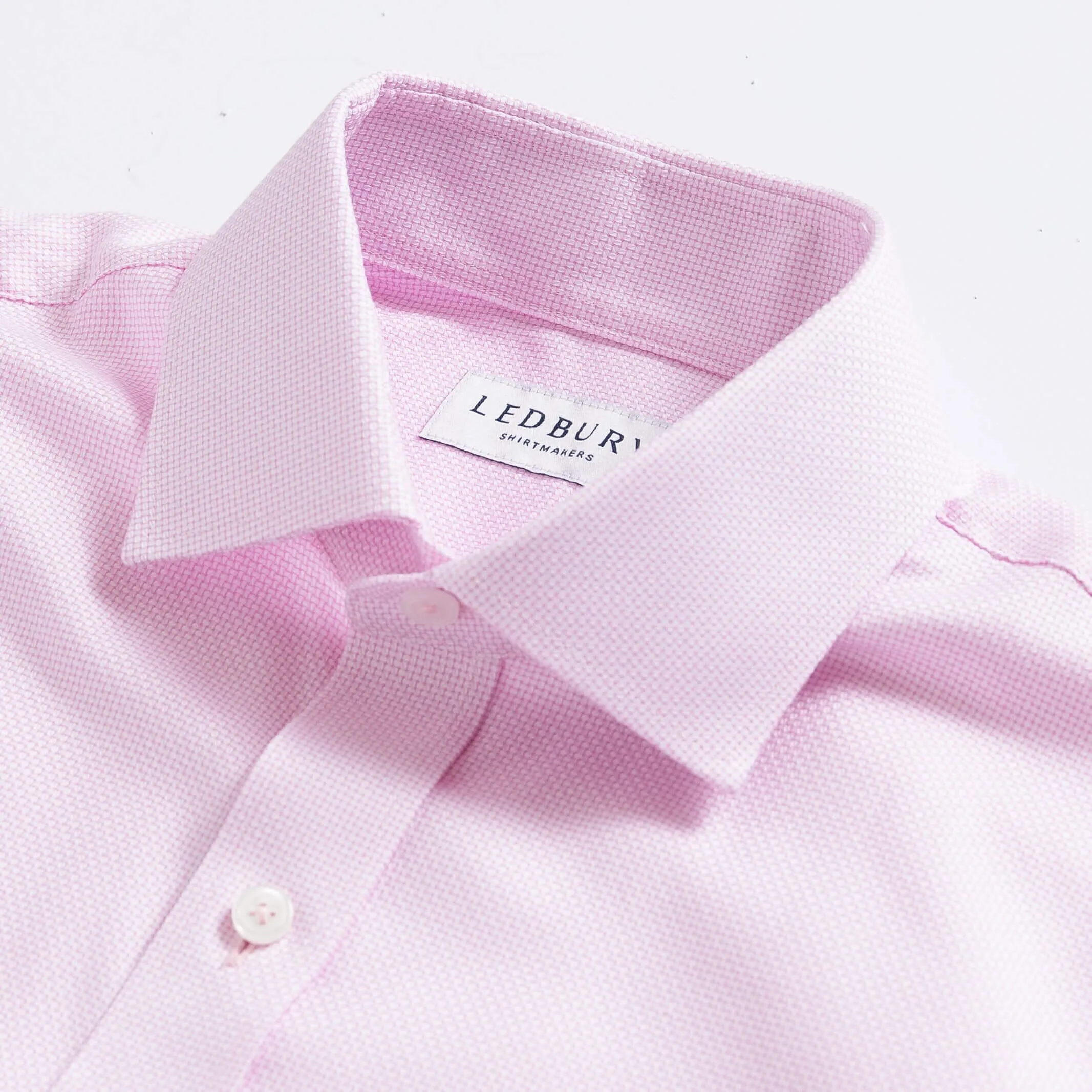 The Pink Alston Non Iron Dobby Custom Shirt