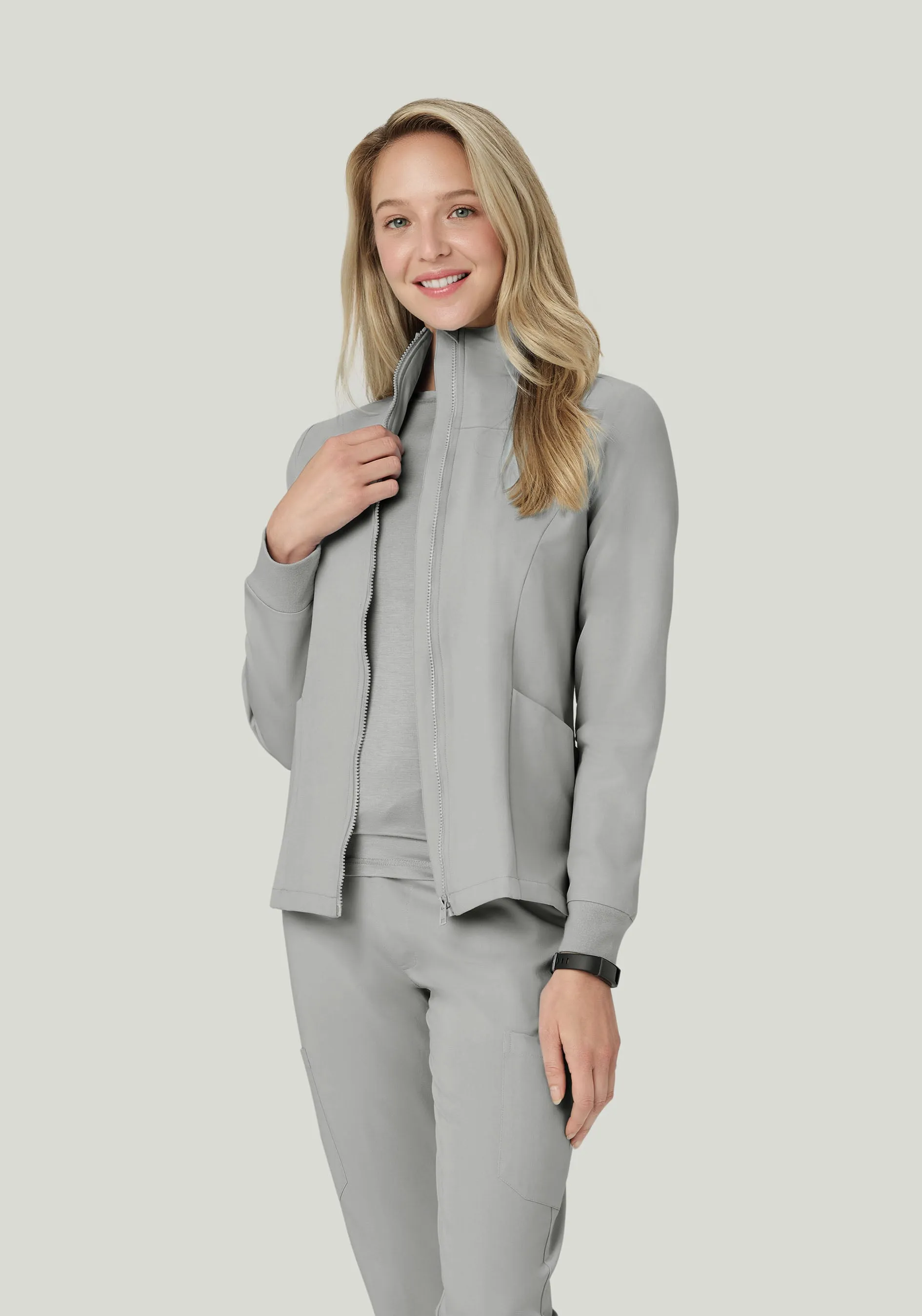 Women's Modern Scrub Jacket Cloud