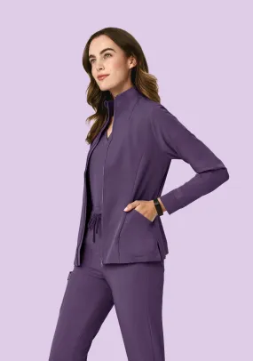 Women's Modern Scrub Jacket Dewberry