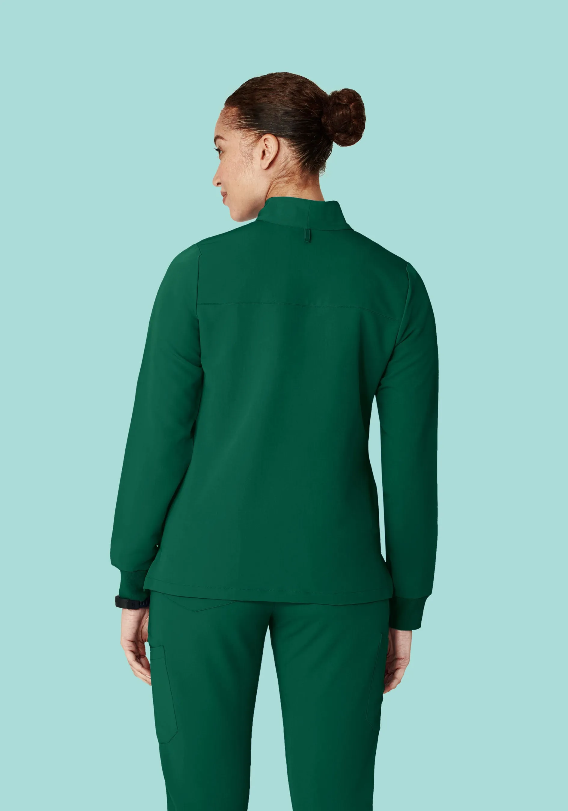 Women's Modern Scrub Jacket Hunter Green