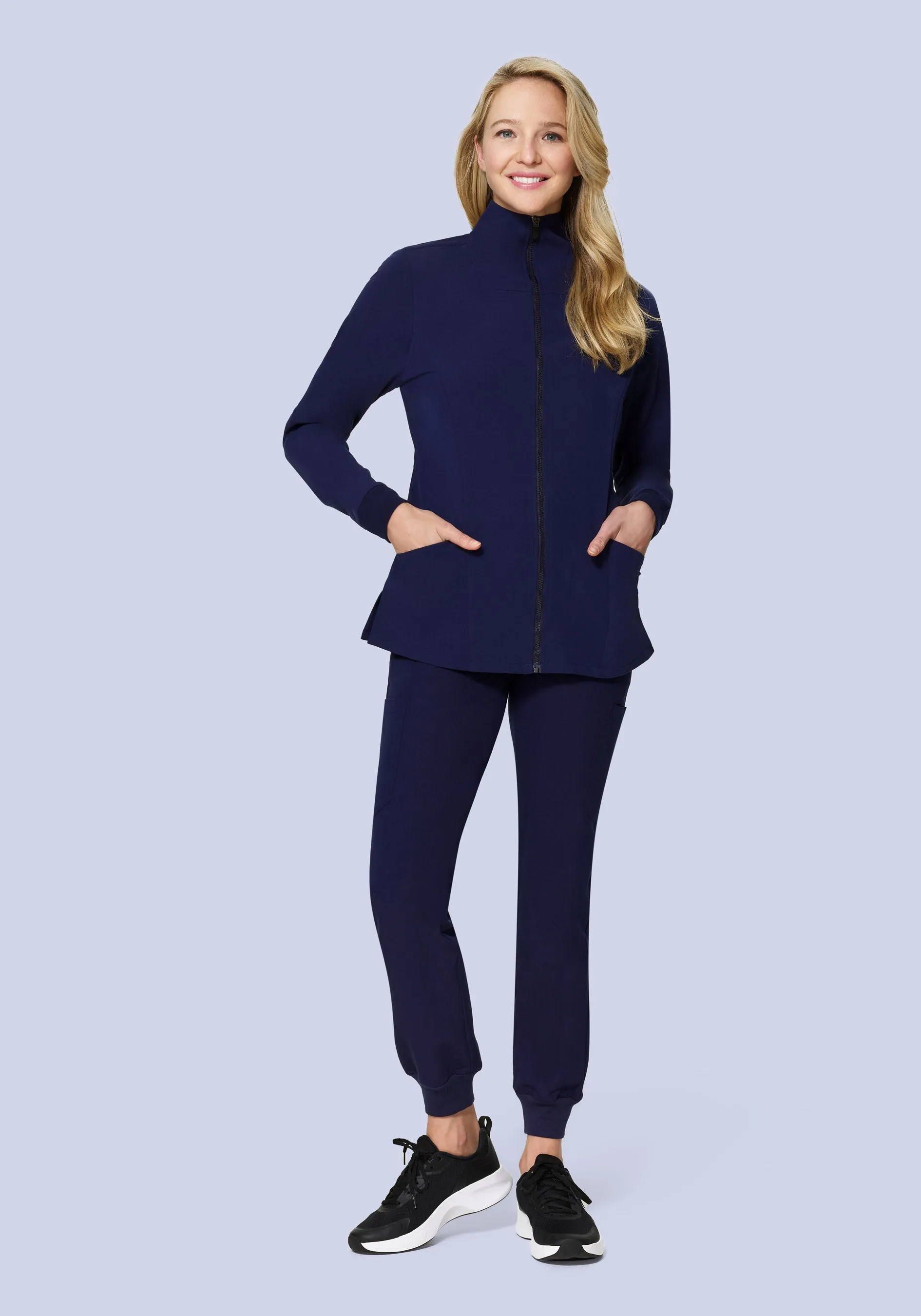 Women's Modern Scrub Jacket Navy