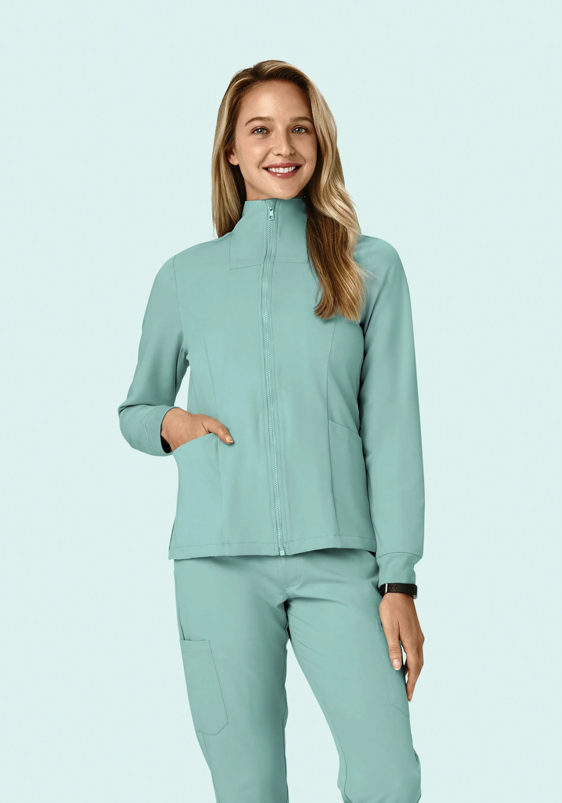 Women's Modern Scrub Jacket Tourmaline